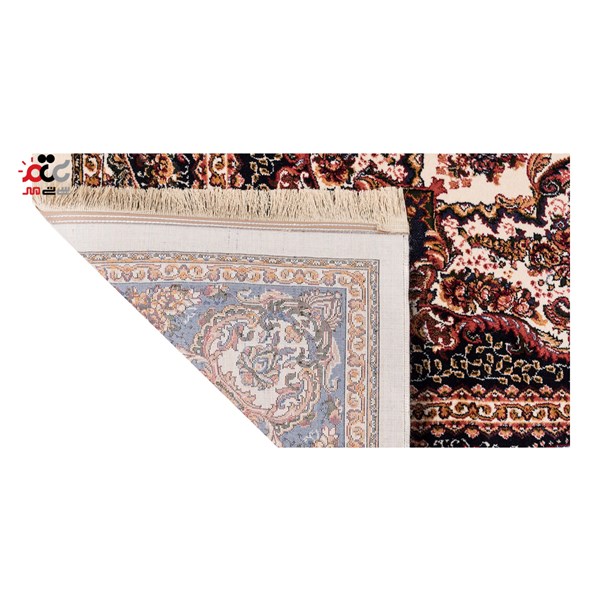 گبه ماشینی دنیای فرش کد 545K زمینه کرم