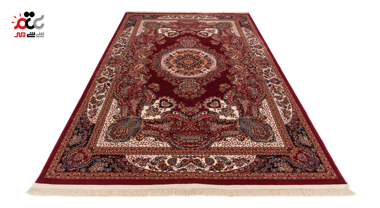 گبه ماشینی دنیای فرش کد 545R زمینه روناسی