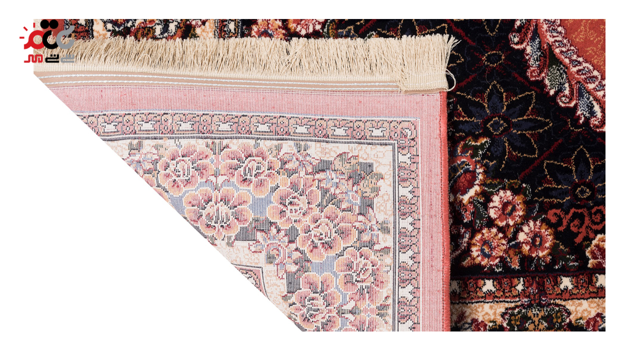 گبه ماشینی دنیای فرش کد 546G زمینه گلبهی