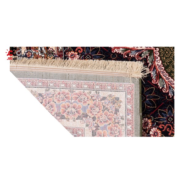 گبه ماشینی دنیای فرش کد 546GR زمینه سبز