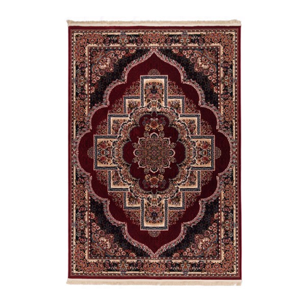 گبه ماشینی دنیای فرش کد 546R زمینه روناسی