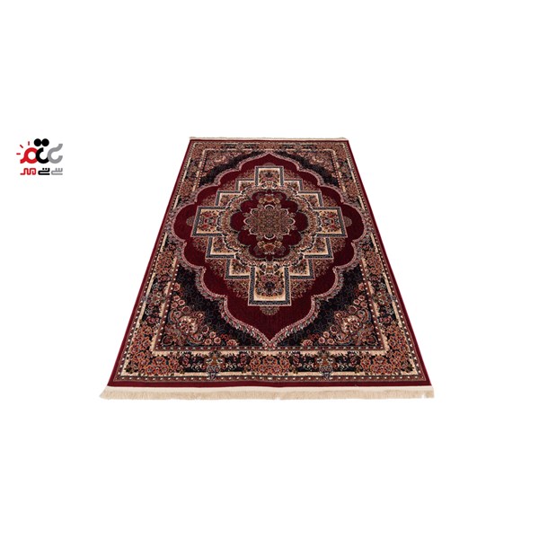 گبه ماشینی دنیای فرش کد 546R زمینه روناسی