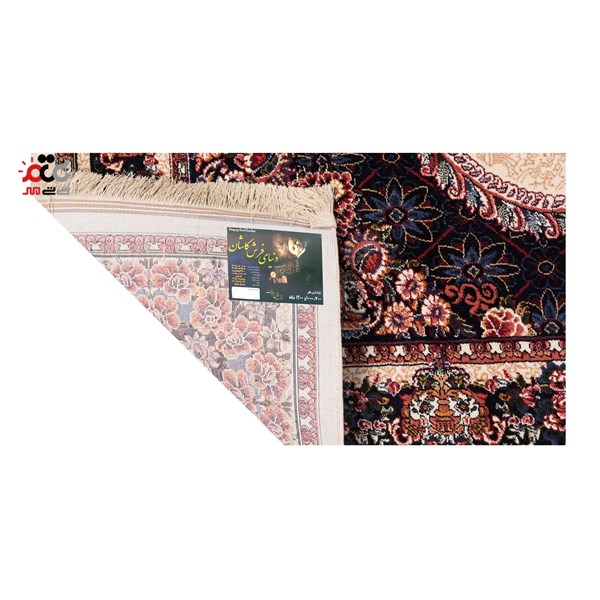 گبه ماشینی دنیای فرش کد 546K زمینه کرم