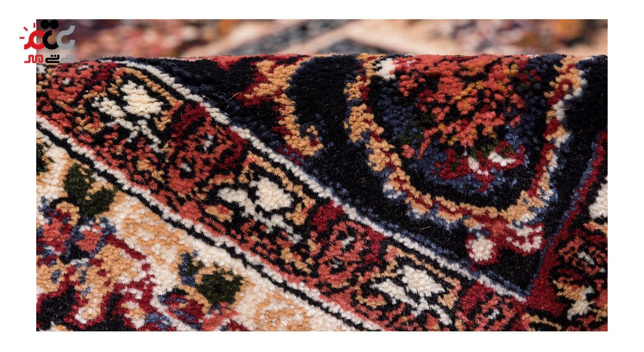 گبه ماشینی دنیای فرش کد 546K زمینه کرم