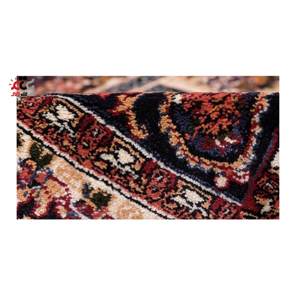 گبه ماشینی دنیای فرش کد 546K زمینه کرم