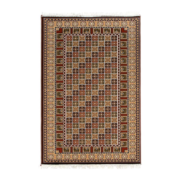 گلیم ماشینی دنیای فرش طرح خشتی