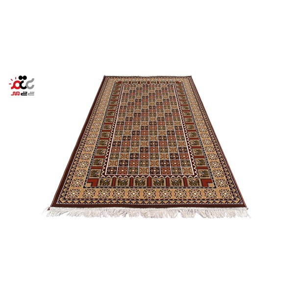 گلیم ماشینی دنیای فرش طرح خشتی