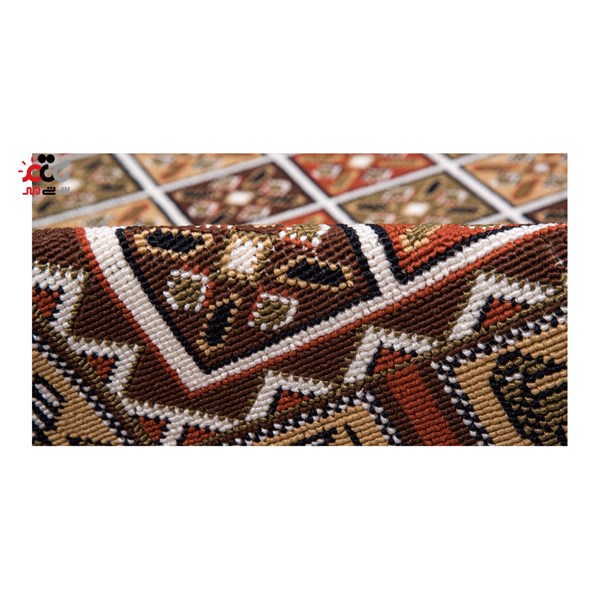 گلیم ماشینی دنیای فرش طرح خشتی