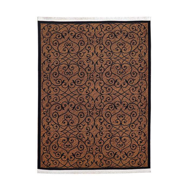 گلیم ماشینی دنیای فرش مدل ترنج