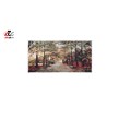 تابلو فرش ماشینی دنیای فرش طرح پاییز و پارک کد T702