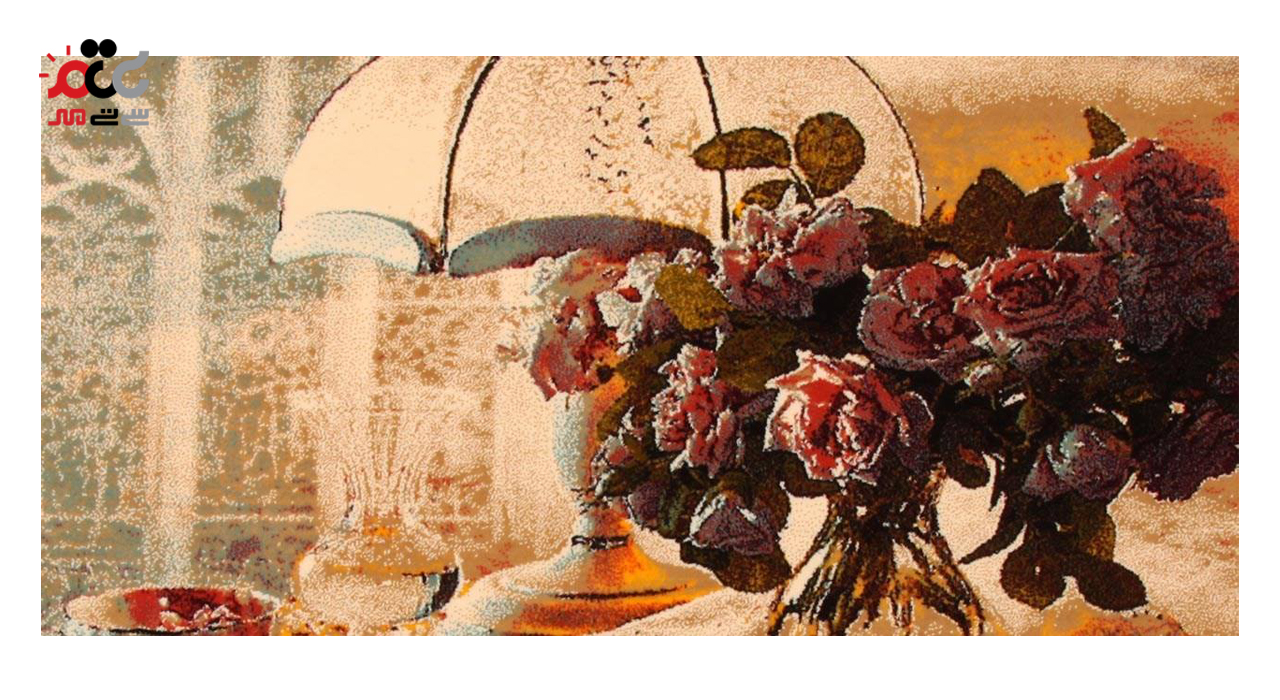 تابلو فرش ماشینی دنیای فرش طرح شب خواب کد 231