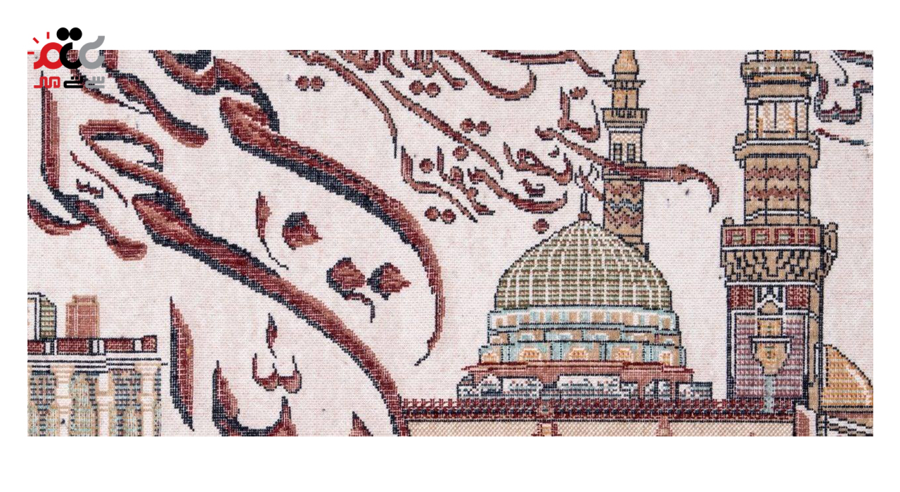  تابلو فرش ماشینی دنیای فرش طرح وان یکاد کد 102 