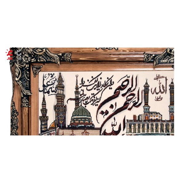 تابلو فرش ماشینی دنیای فرش طرح وان یکاد کد 102