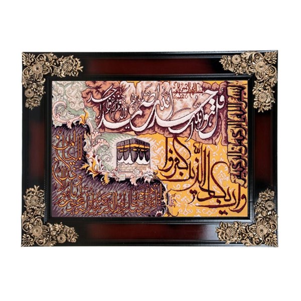 تابلو فرش ماشینی دنیای فرش طرح و ان یکاد کد 182