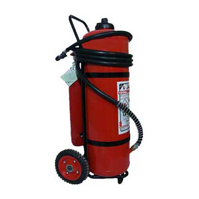 کپسول آتش نشانی پودر و گاز بالن بغل توچال پنجاه کیلوگرمی