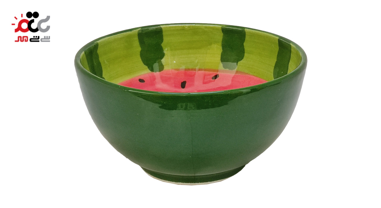 کاسه سفالی طرح هندوانه شب یلدا کد 03