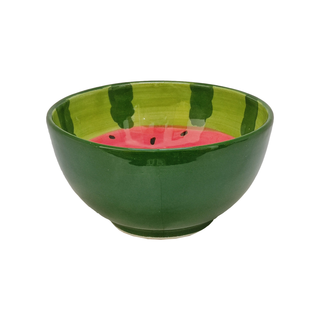 کاسه سفالی طرح هندوانه شب یلدا کد 03