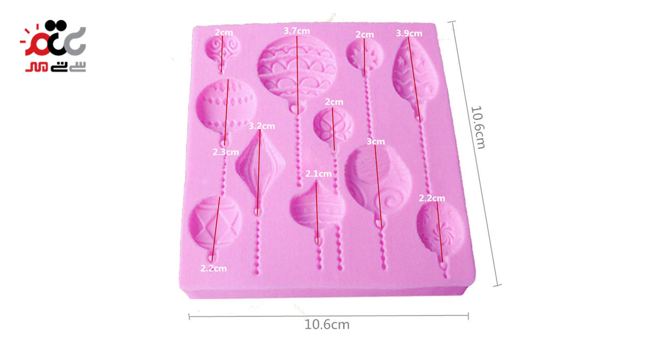 قالب مولد فوندانت سیلیکونی طرح بالون کد G23