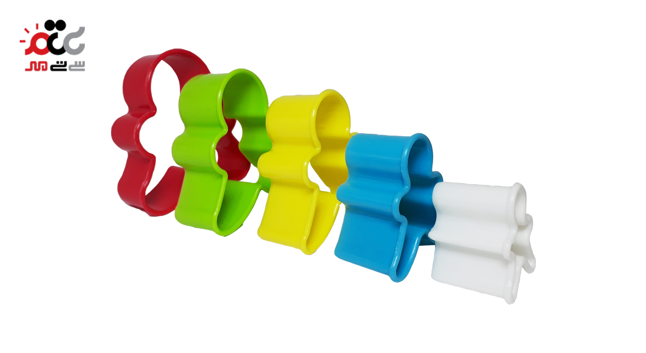 قالب شیرینی مربایی پلاستیکی طرح آدمک مجموعه 5 عددی