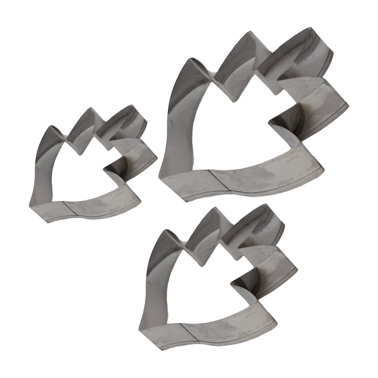 قالب برش کیک طرح برگ بسته 3 عددی