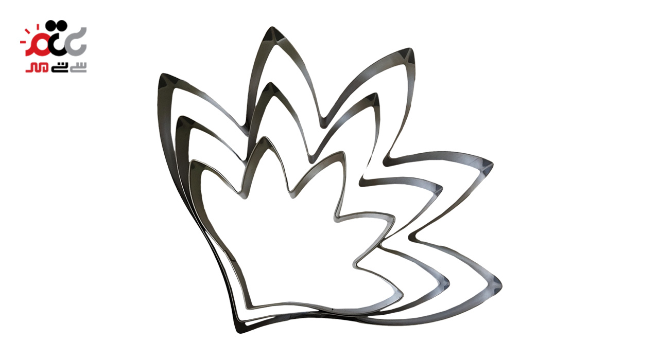 قالب برش کیک طرح برگ بسته 3 عددی