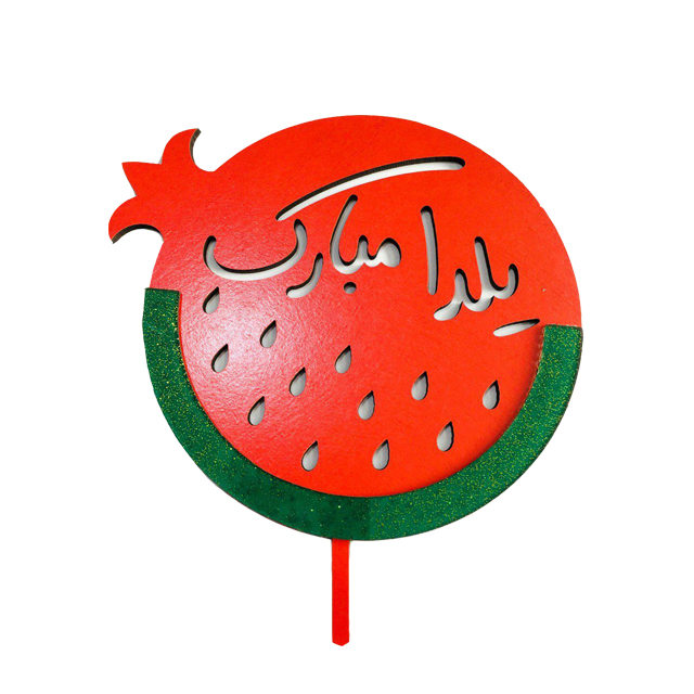 تاپر کیک یلدایی طرح هندوانه کد Tp124