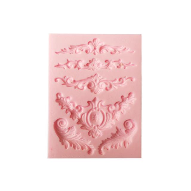 قالب مولد سیلیکونی فوندانت طرح حاشیه 5 رقمه