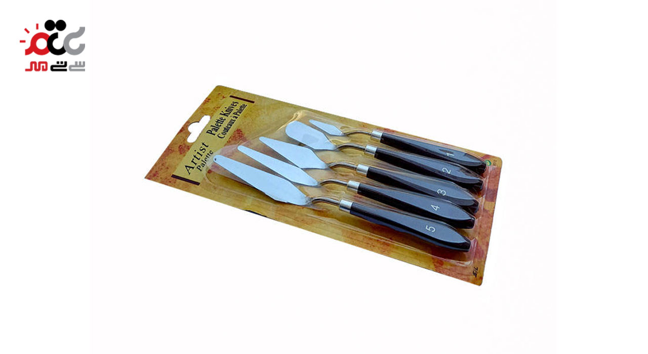 کاردک طراحی کیک استیل بسته 5 عددی