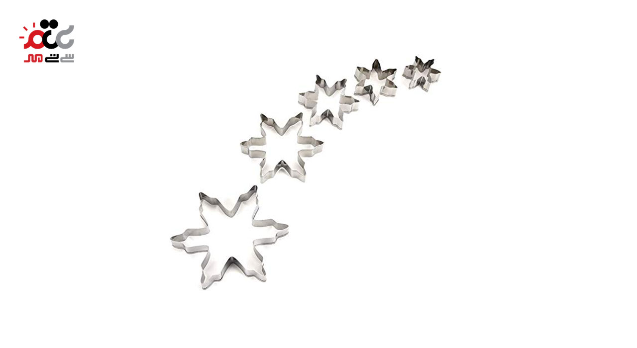 کاتر استیل طرح برف 5 عددی