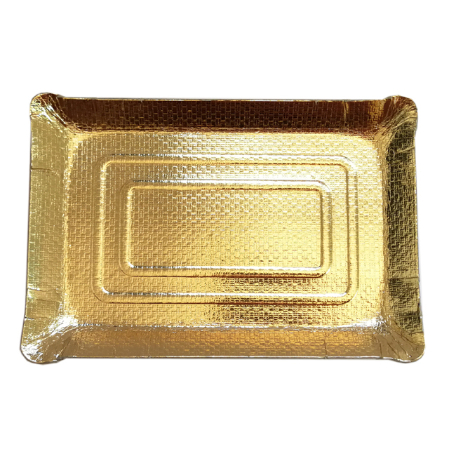سینی کیک مقوایی لبه دار زرفام 26*35 سانتی متر