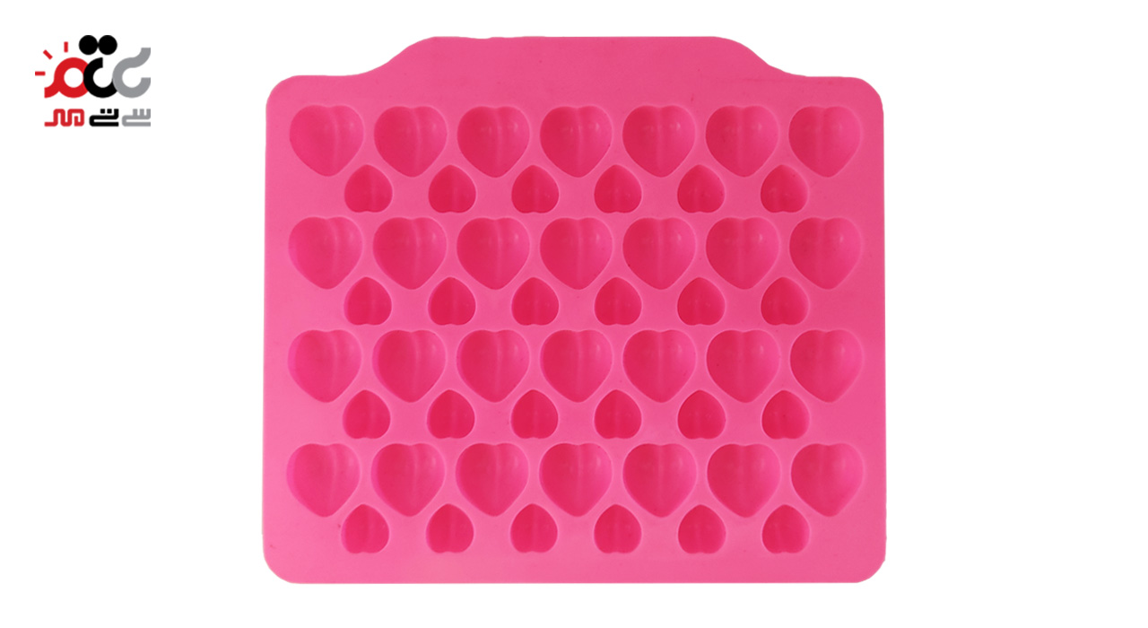 قالب شکلات و پاستیل سیلیکونی طرح قلب کد 1133