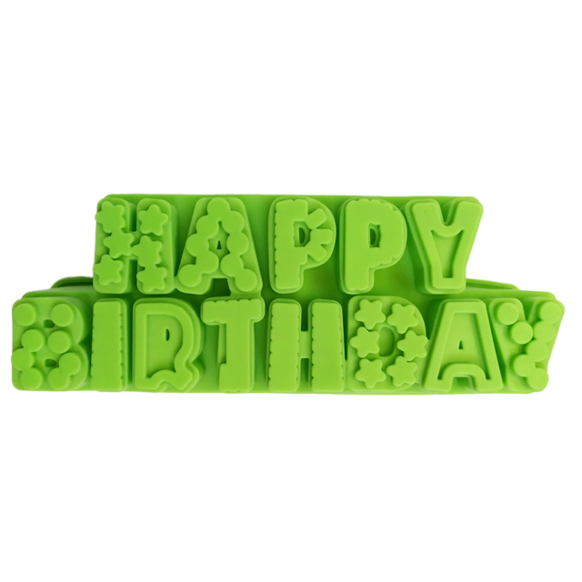 قالب کیک و ژله سیلیکونی طرح Happy Birthday کد 1120