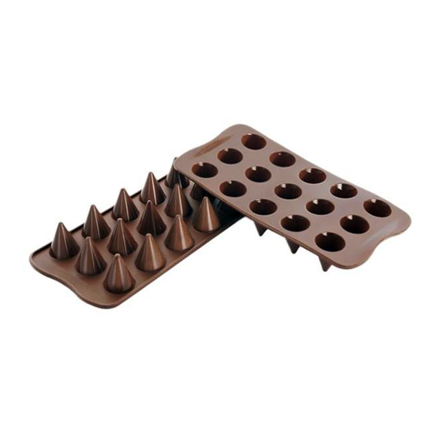 قالب شکلات سیلیکونی طرح مخروط کد 3121