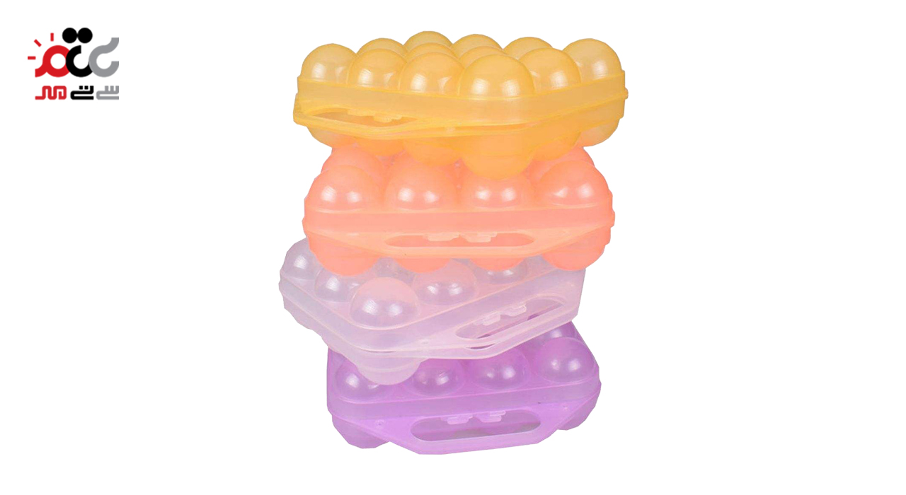 جا تخم مرغی پلاستیکی مدل 12 خانه