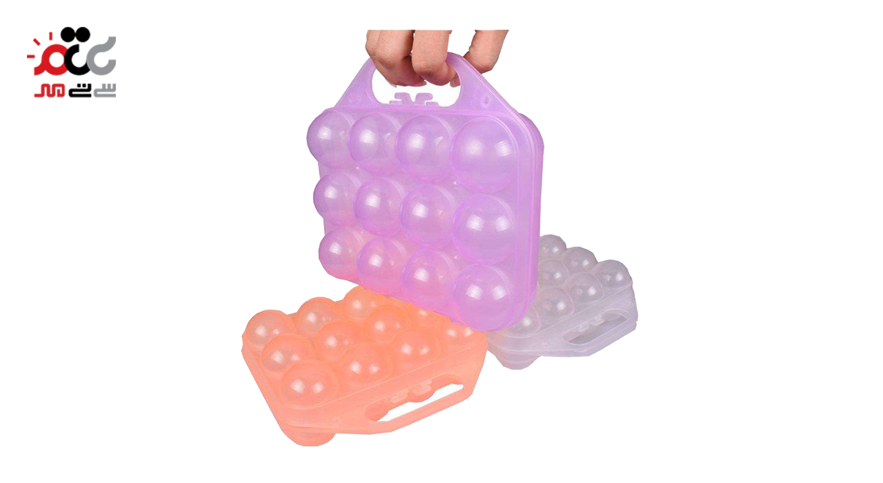 جا تخم مرغی پلاستیکی مدل 12 خانه