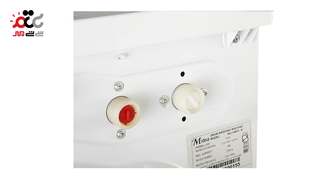 ماشین لباسشویی میدیا مدل 14815 w تمام لمسی ظرفیت 8 کیلو گرم