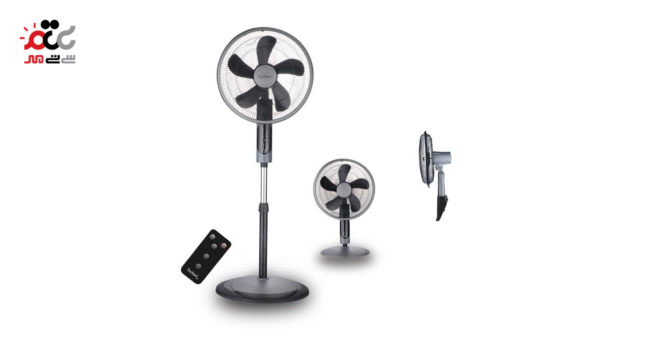 پنکه ایستاده پنج پره (3 کاره) تکنو مدل Te-9150
