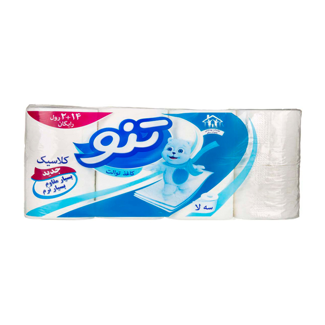 دستمال توالت تنو 16 عددی