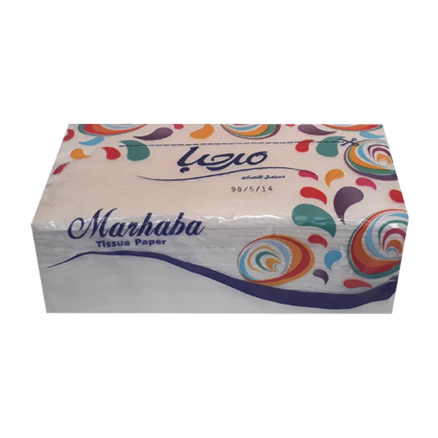 دستمال کاغذی اقتصادی مرحبا 100 برگ دولا