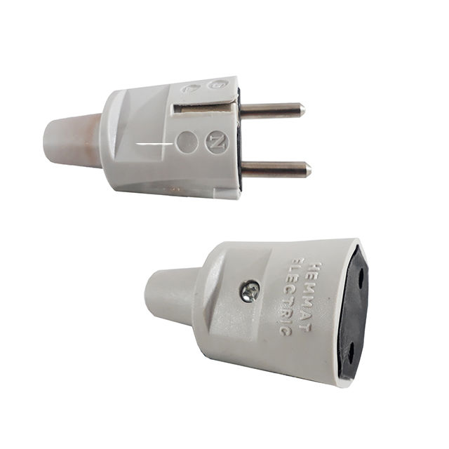 دو شاخه برق همت الکتریک به همراه مادگی