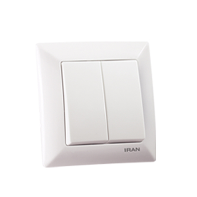 کلید دو پل ایران الکتریک مدل الیزه