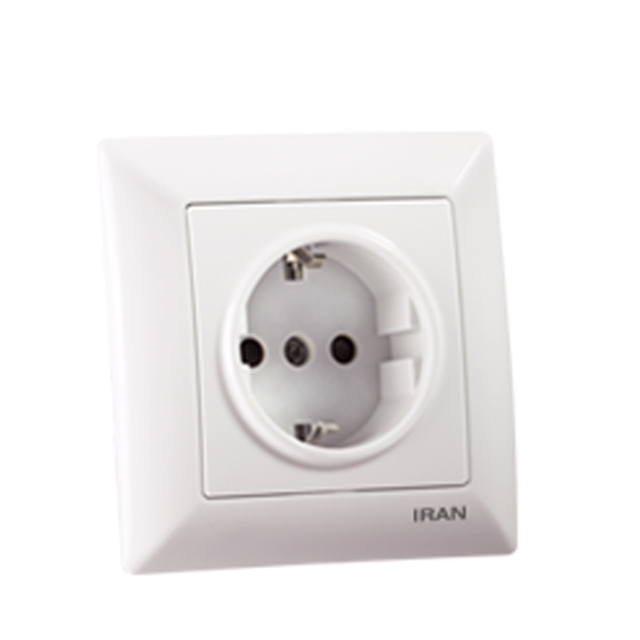 پریز برق ارتدار ایران الکتریک مدل الیزه