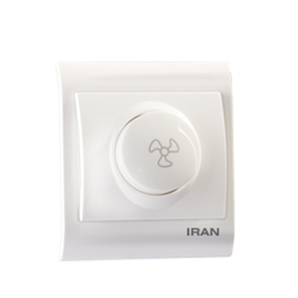 کلید دیمـر فن ایران الکتریک مدل 2009 سفید