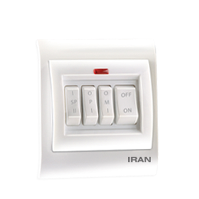 کلید کولر چهار پل ایران الکتریک مدل 2009 سفید