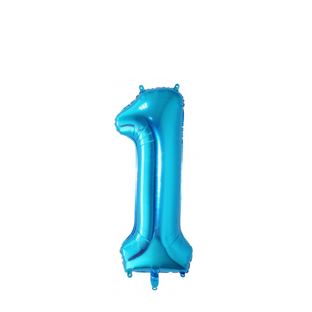 بادکنک فویلی عدد 1 آبی 32 اینچی