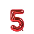 بادکنک فویلی عدد 5 قرمز 32 اینچی