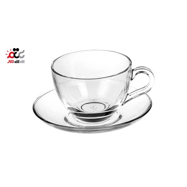 فنجان و نعلبکی پاشاباغچه مدل بیسیک بسته 6 عددی