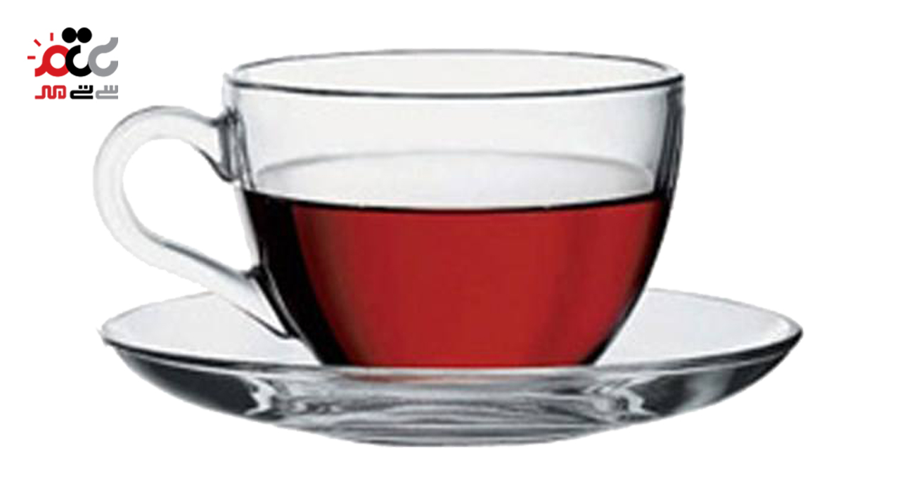 فنجان و نعلبکی پاشاباغچه مدل بیسیک بسته 6 عددی