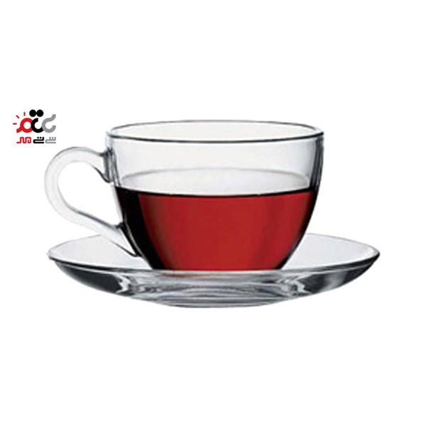فنجان و نعلبکی پاشاباغچه مدل بیسیک بسته 6 عددی