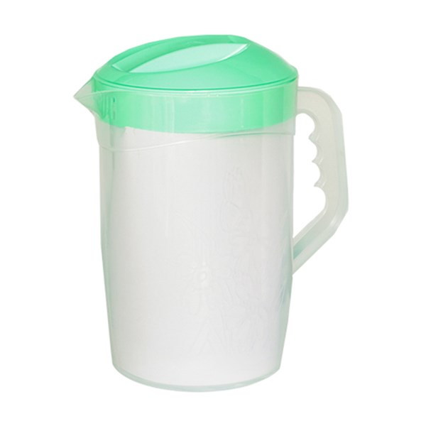پارچ آب در دار پلاستیکی ساده ظرفیت 1.5 لیتری